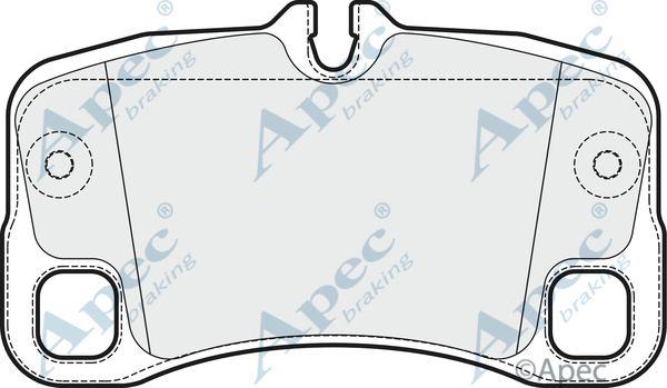 APEC BRAKING stabdžių trinkelių rinkinys, diskinis stabdys PAD1679